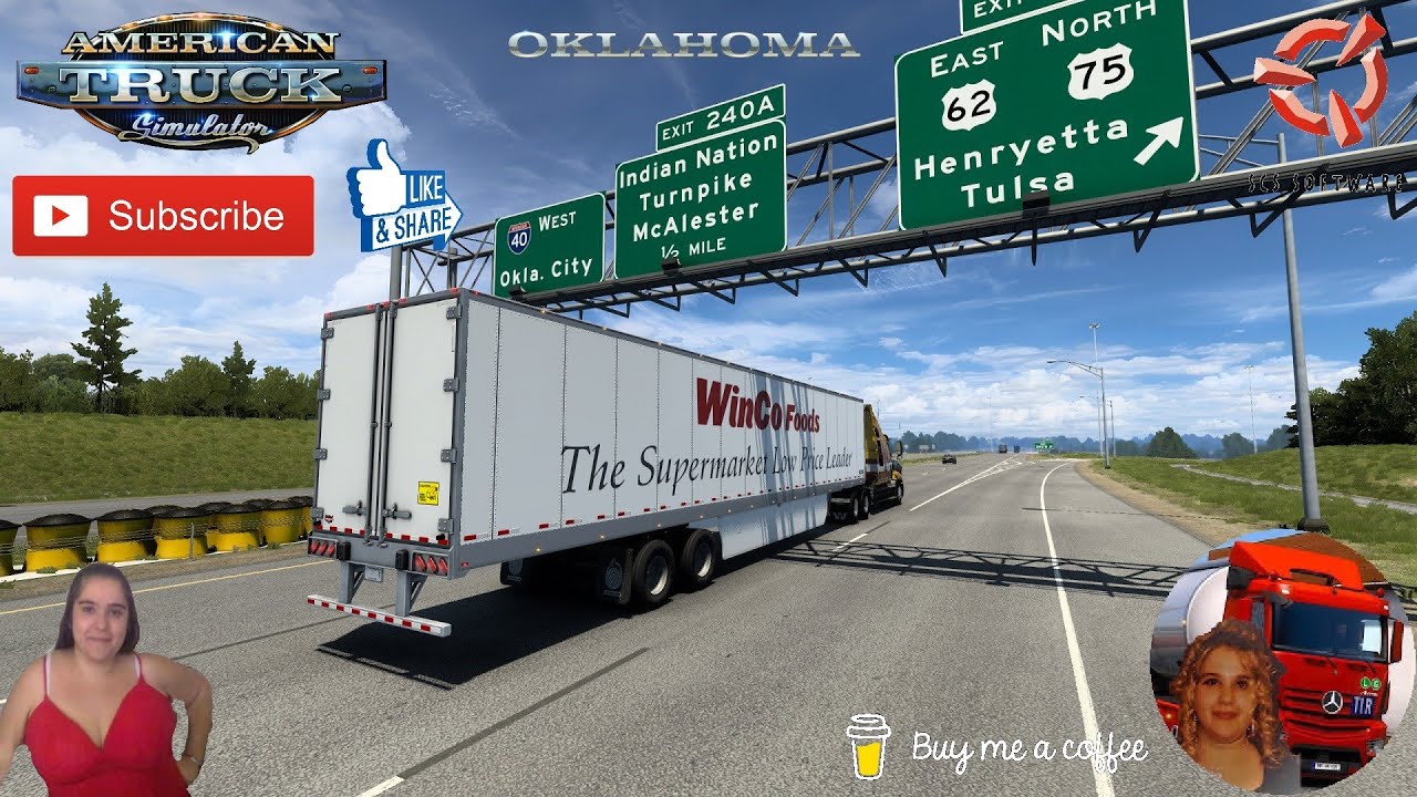 American Truck Simulator (1.48) Western Star&reg; 5700XE by SCS Delivery to Oklahoma DLC + DLC's & Mods