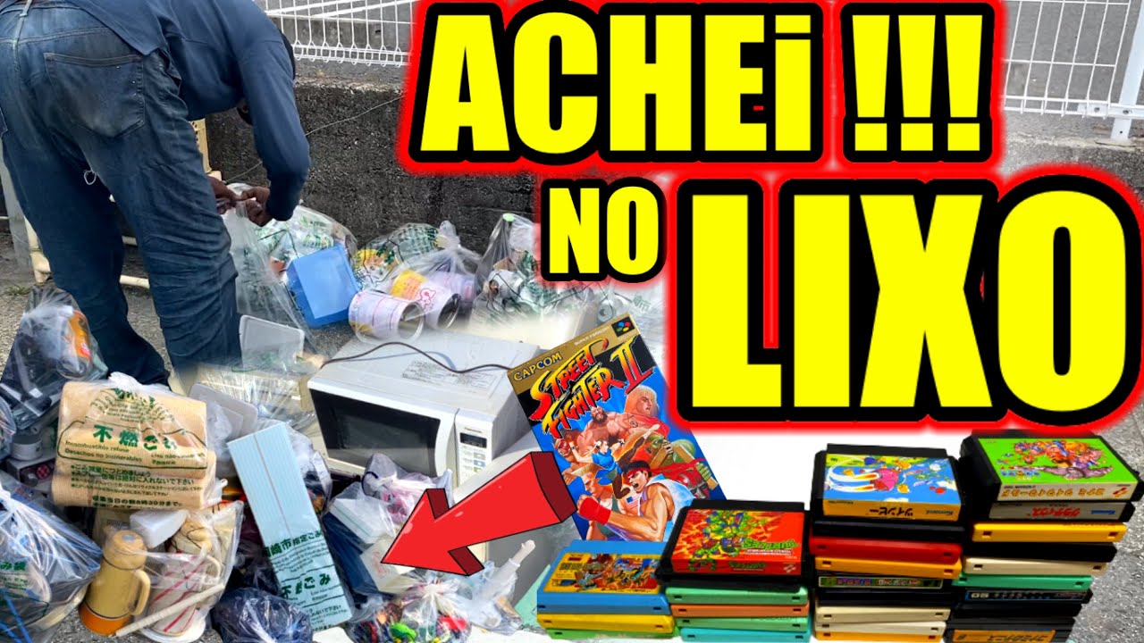 ACHEI UMA COLEÇÃO GAMER NO LIXO DO JAPÃO , CAÇADA GAMER GRÁTIS