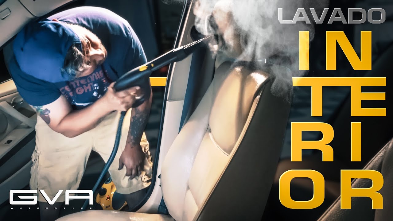 Limpieza de interiores de autos a VAPOR 💨| Lavado vestidura ASPIRANDO EL AUTO A FONDO!! | GVA