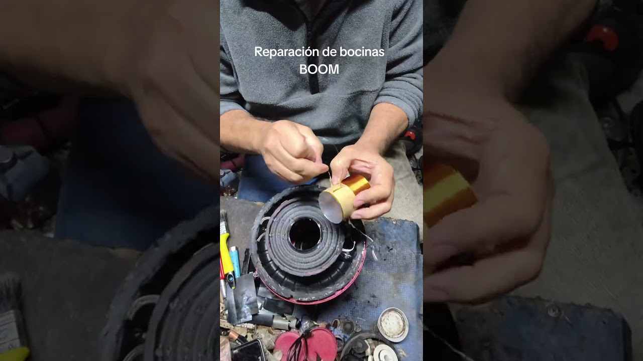Reparación de un woofer 8 pulgadas eleven audio #reparaciondebocinasboom 