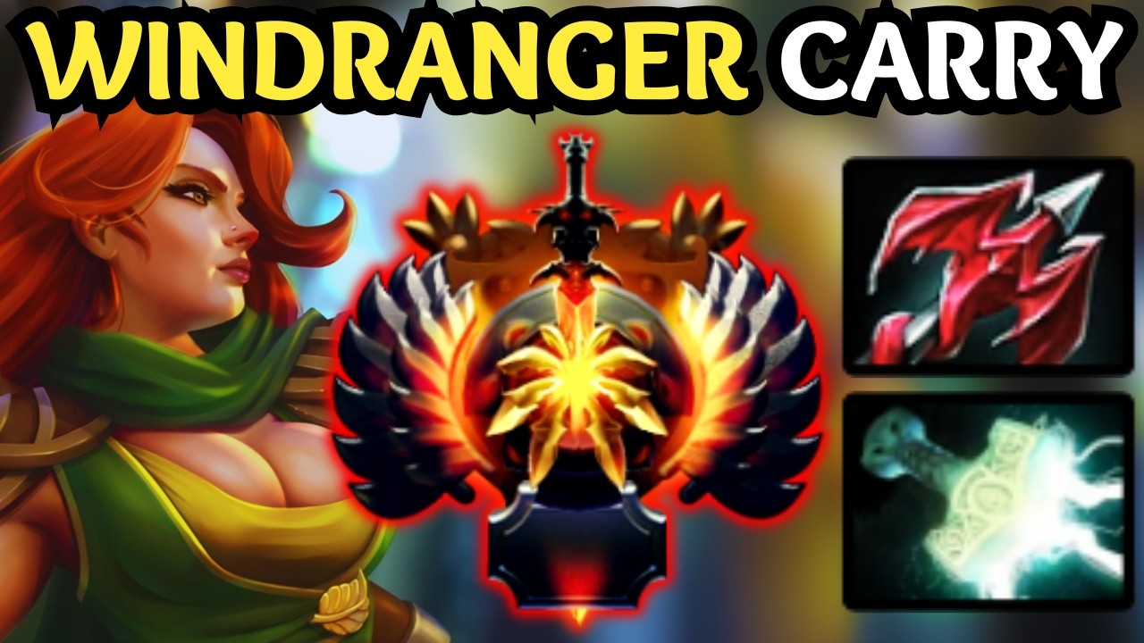 🔥 WINDRANGER CARRY META BUILD — BURST DAMAGE DOMINATION 🔥 DOTA 2