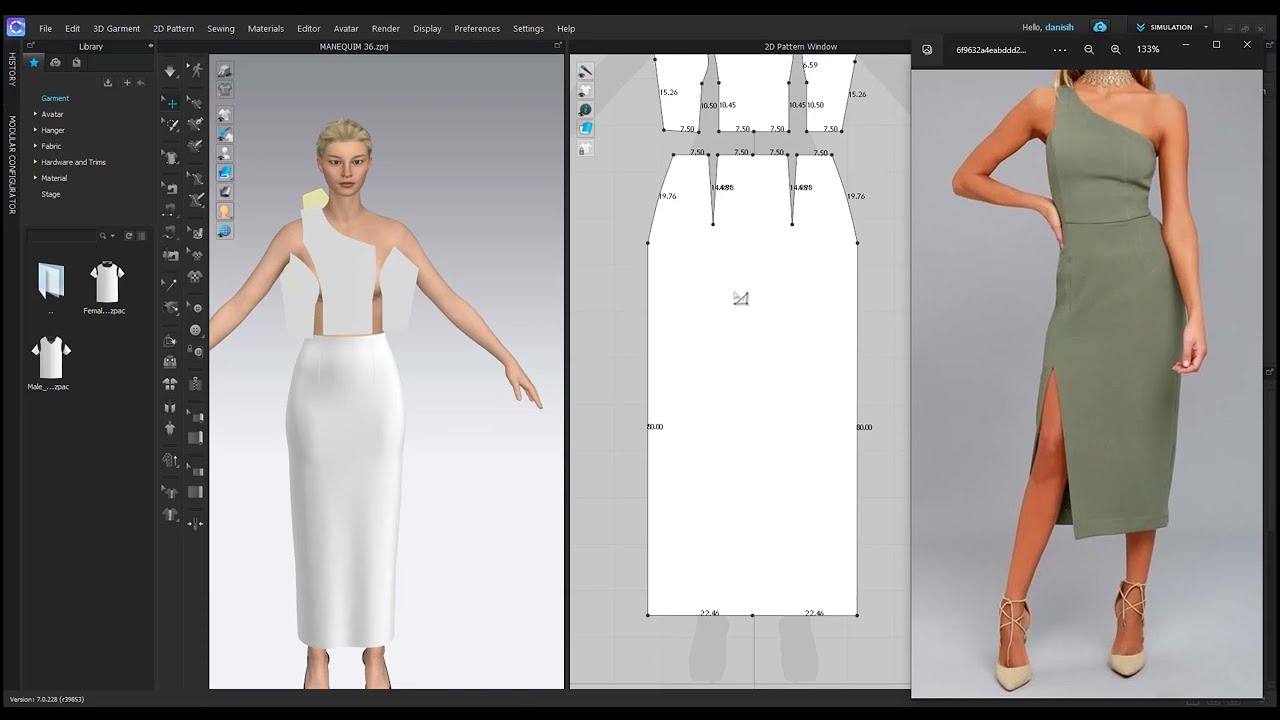 MOLDE VESTIDO INSPIRAÇÃO PASSO A PASSO NO MOLDE BASE TESTADO NO 