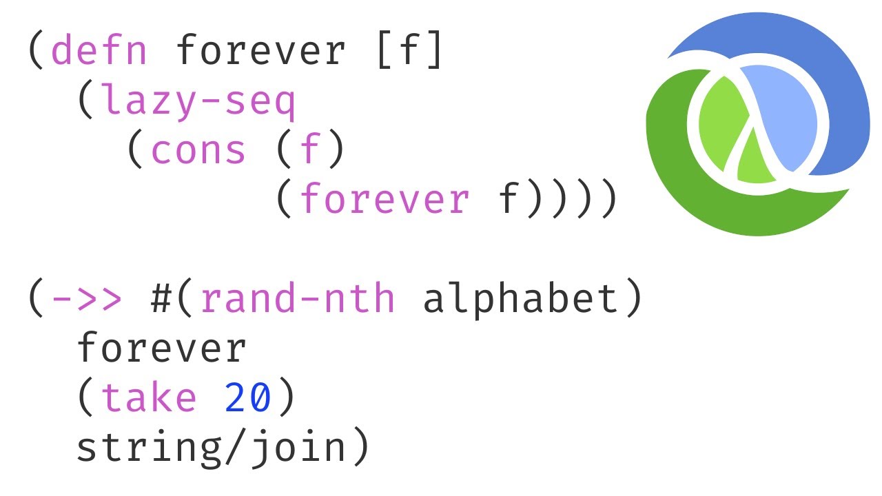 Avoid infinite recursion with lazy sequences (Clojure rand-nth repeat cons lazy-seq repeatedly take)