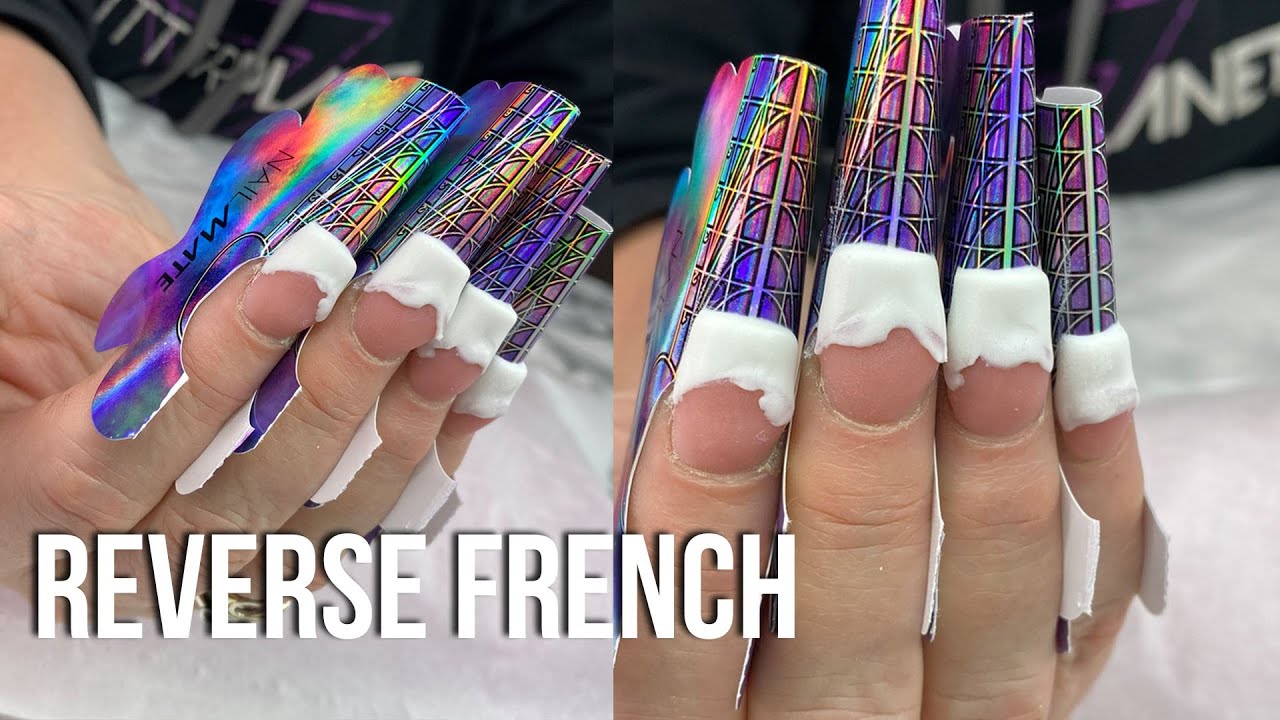 Acrylic Nails | SCULPTED REVERSE FRENCH