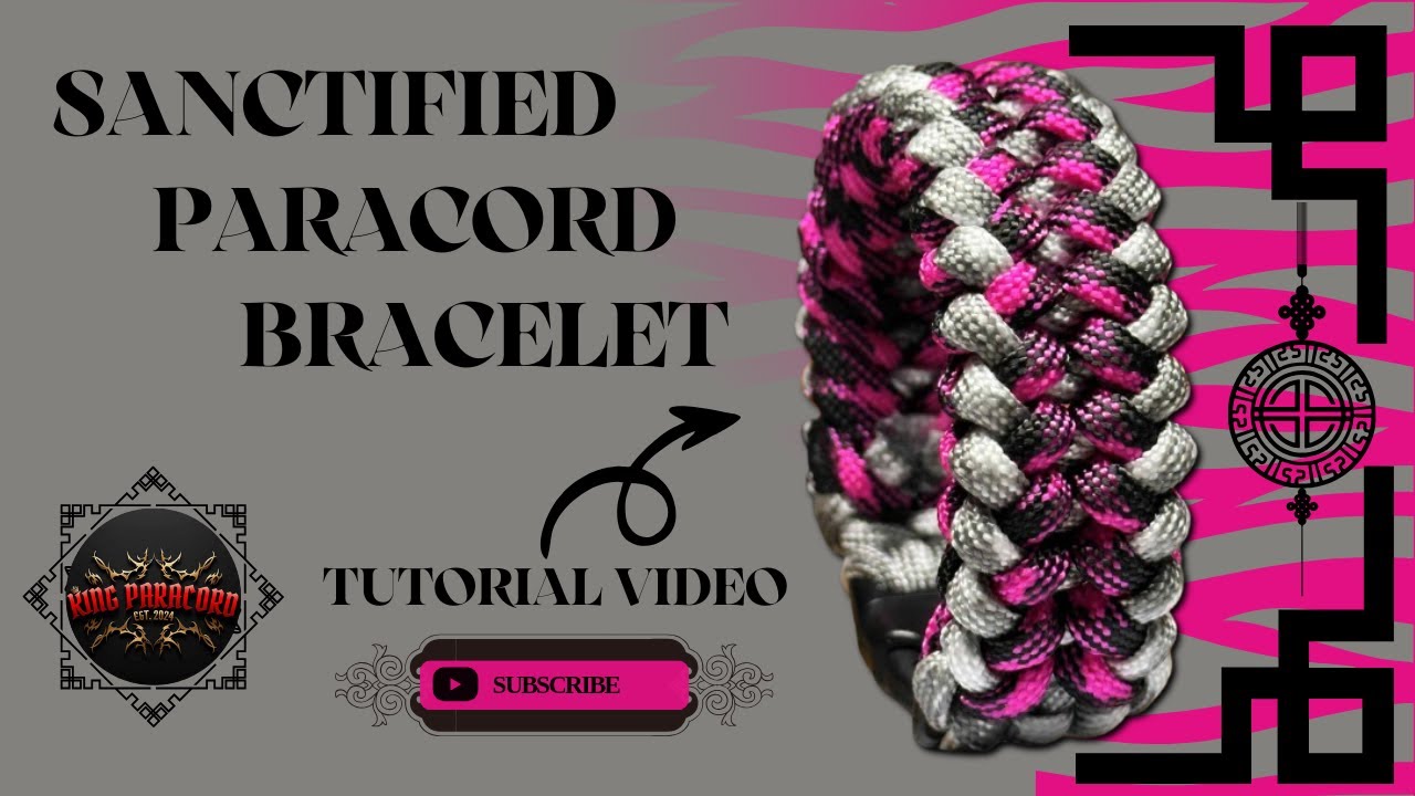 Sanctified Paracord Bracelet Tutorial Video #paracordbracelet #handmade #diy #tutorialvideo #army