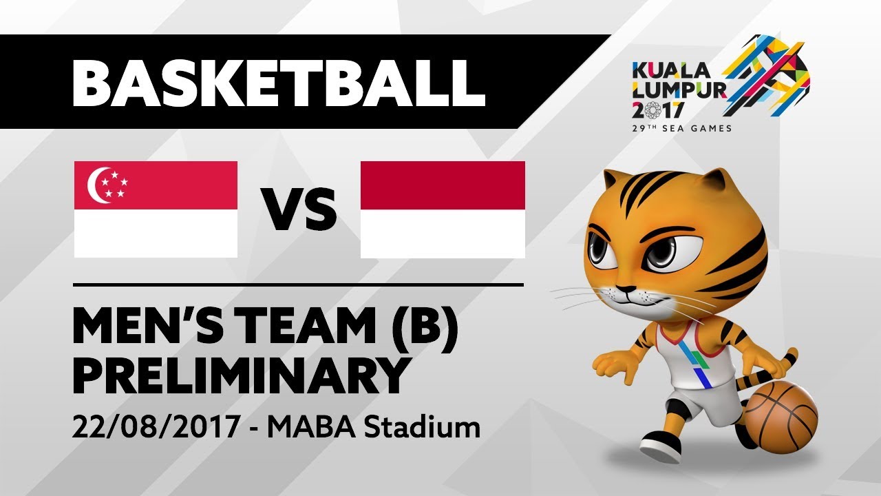 KL2017 29th SEA Games | Men's Basketball - SGP 🇸🇬 vs INA 🇮🇩 | 22/08/2017