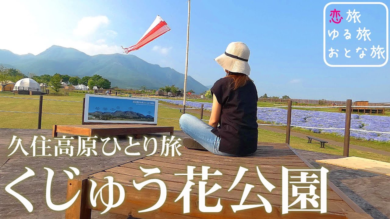 【久住高原ひとり旅】大分県竹田市『くじゅう花公園』超絶景花畑と地元民に聞いた本当に美味しい店『久住高原ニュー丸福』極旨からあげ定食が最高過ぎた！【ご当地名物食べ歩きひとり旅】