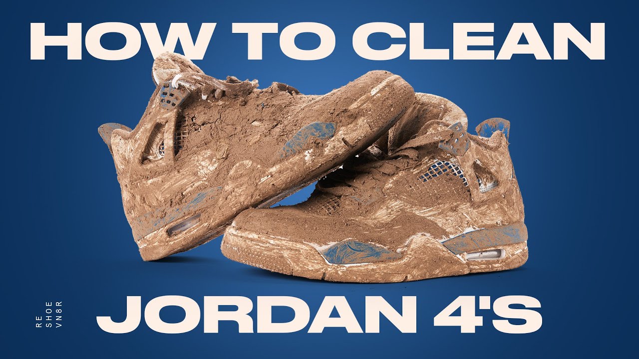 How To Clean Air Jordan 4 Industrial Blue