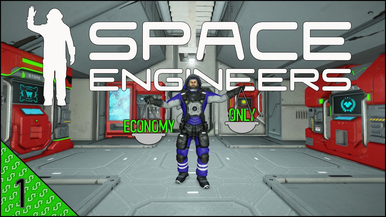 Space Engineers Economy ONLY (Episode 1) - Starting With NOTHING!