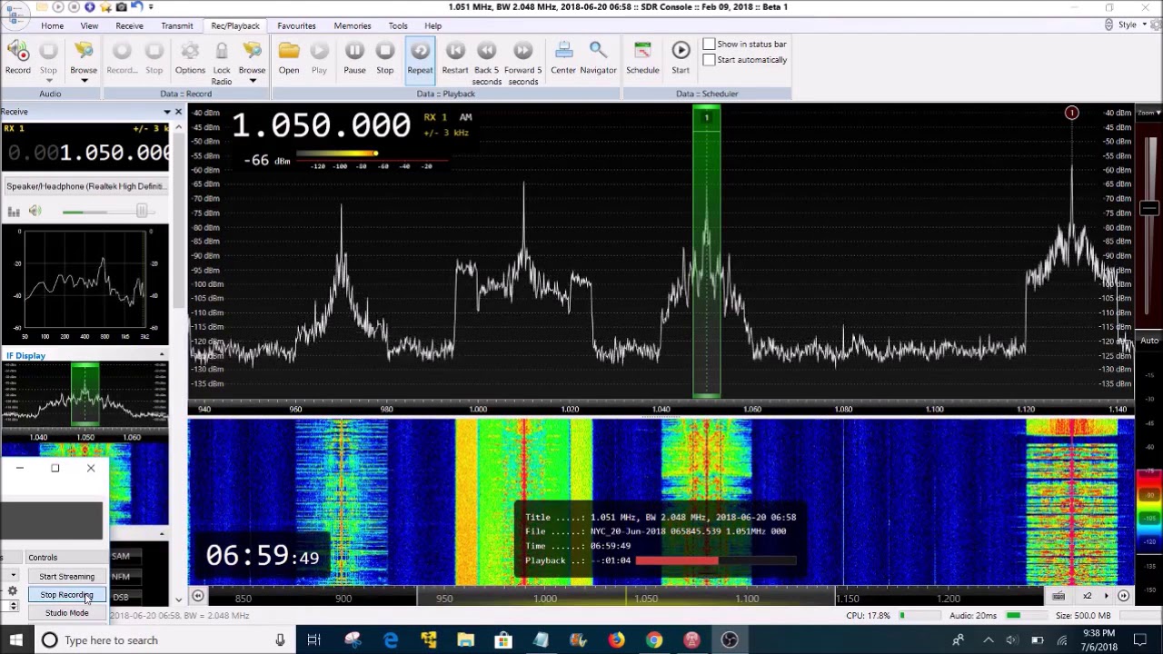 New York City AM Radio bandscan with stations IDs