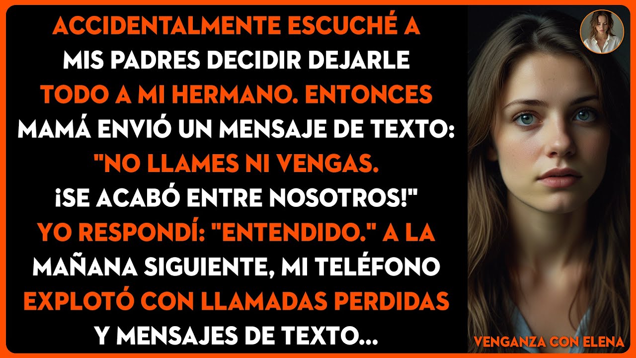 Mis padres decidieron dejarle todo a mi hermano. Mamá envió un mensaje de texto: 