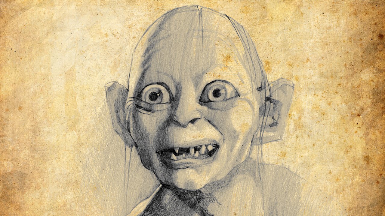 Gollum speed drawing