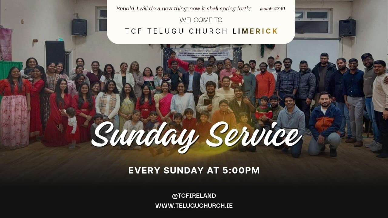 Sunday 2nd Service 8 Mar 2026 | TCF Telugu Church Ireland | Limerick
