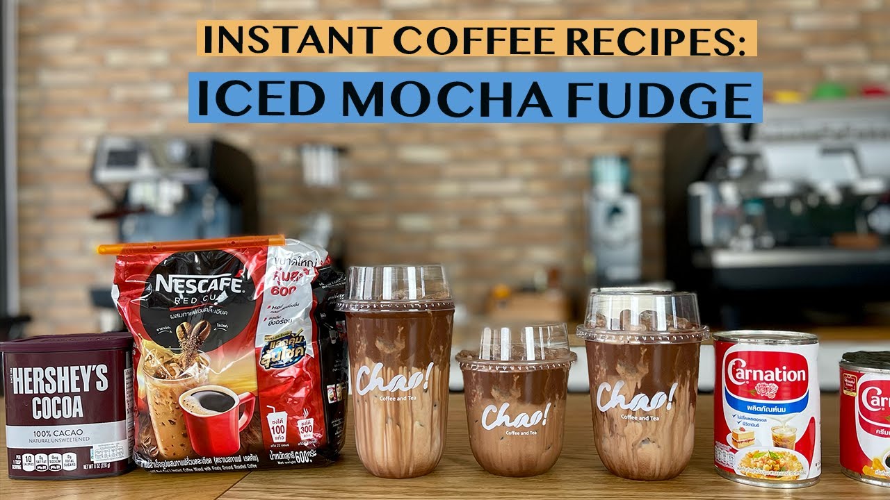 COFFEE RECIPES: AMAZING ICED MOCHA FUDGE USING INSTANT COFFEE
