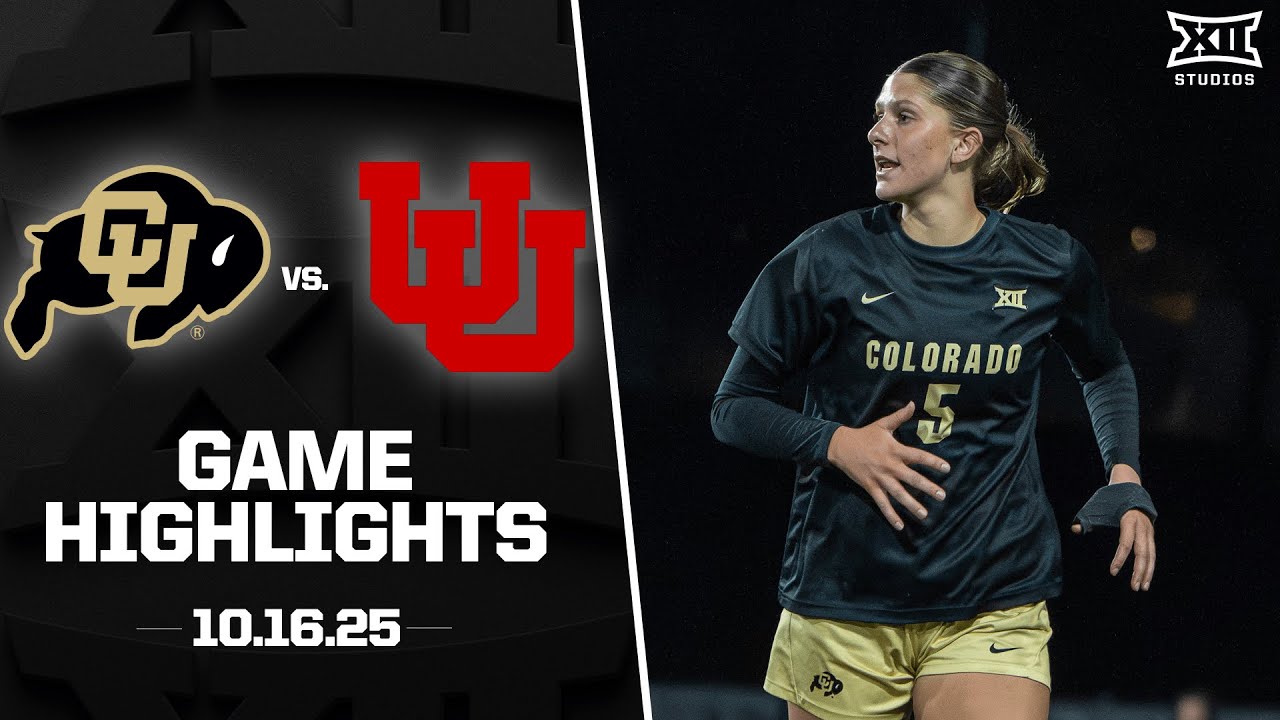 #21 Colorado vs. Utah Highlights (10.16.25) | 2025 Big 12 Soccer
