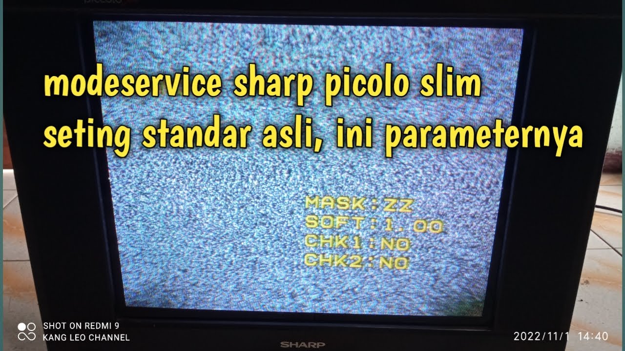 masuk mode service tv sharp piccolo slim, parameter default factory seting