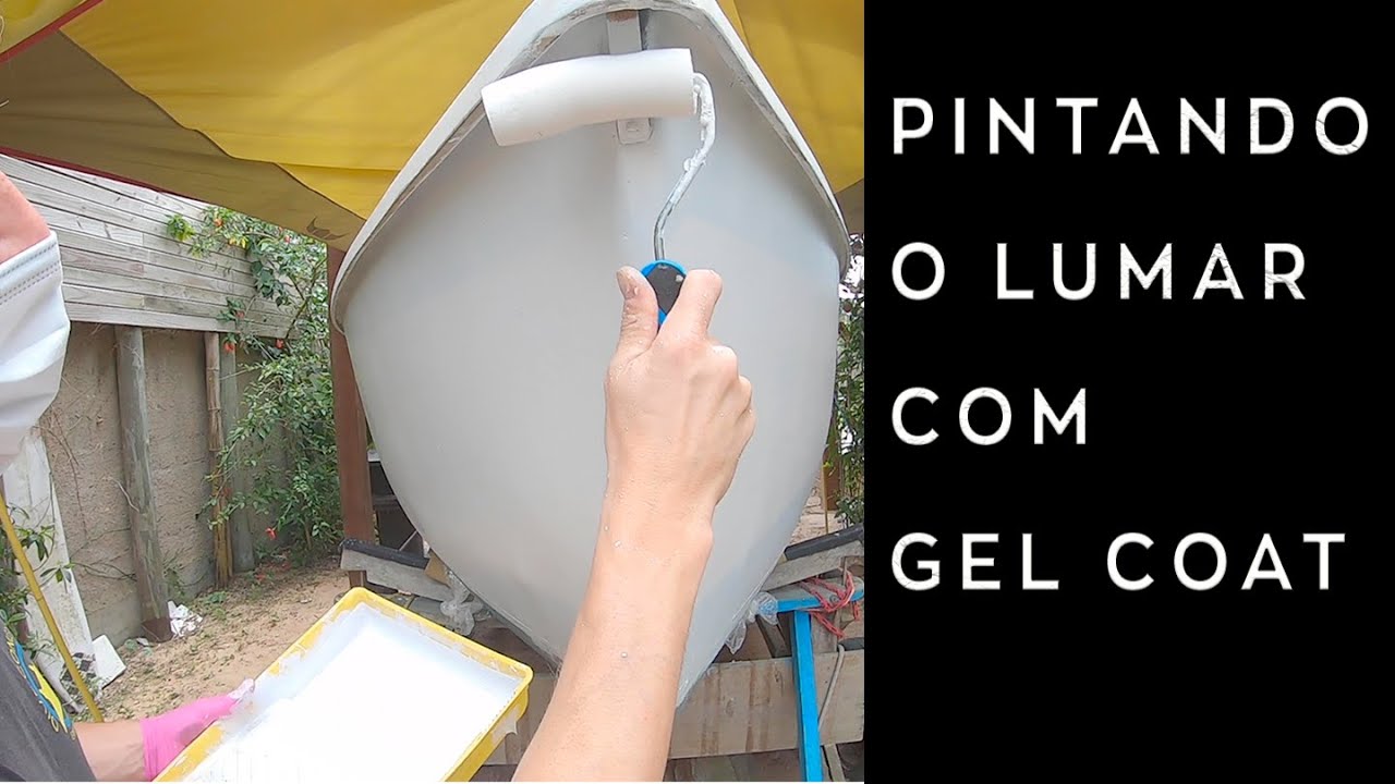 Pintura externa de um Veleiro - Gel coat - Reforma do Lumar Delta 17  ETAPA 5 #FOCONOALS