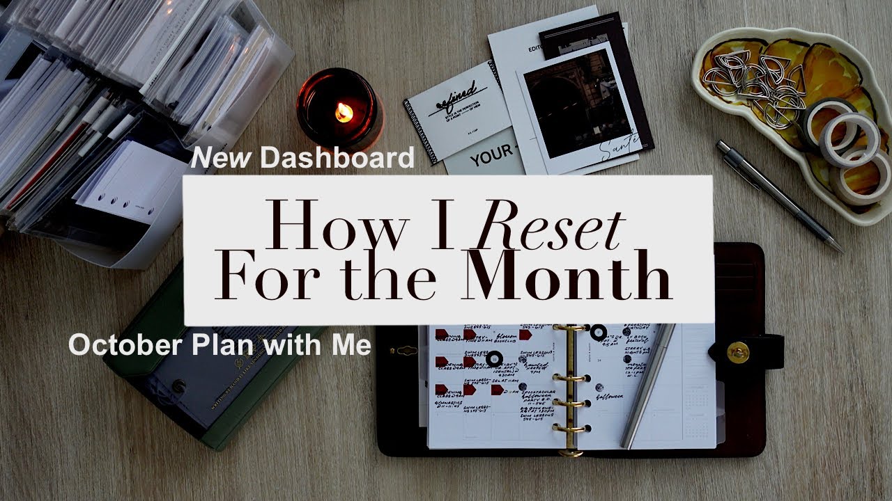 Как я перезагружаюсь на месяц | План на октябрь в моём ежедневнике Mulberry формата А6