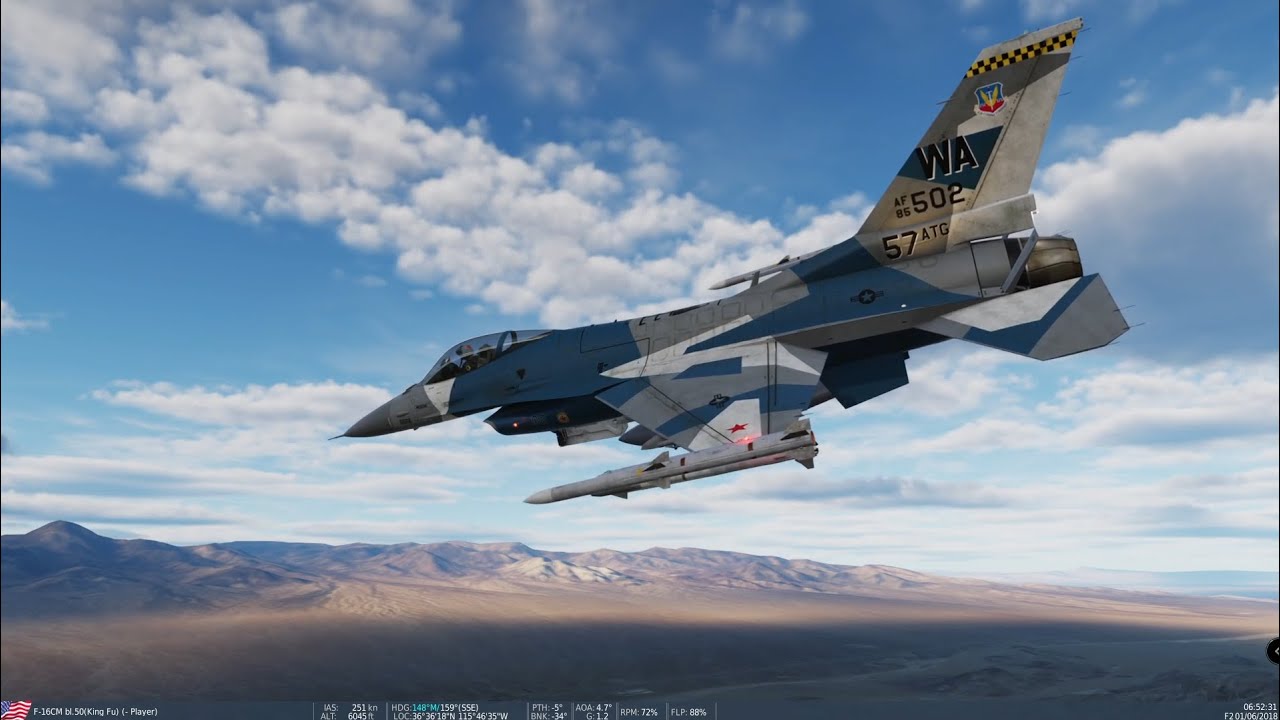 F-16 DCS Nevada / Fast Fuel Friday - nighttime