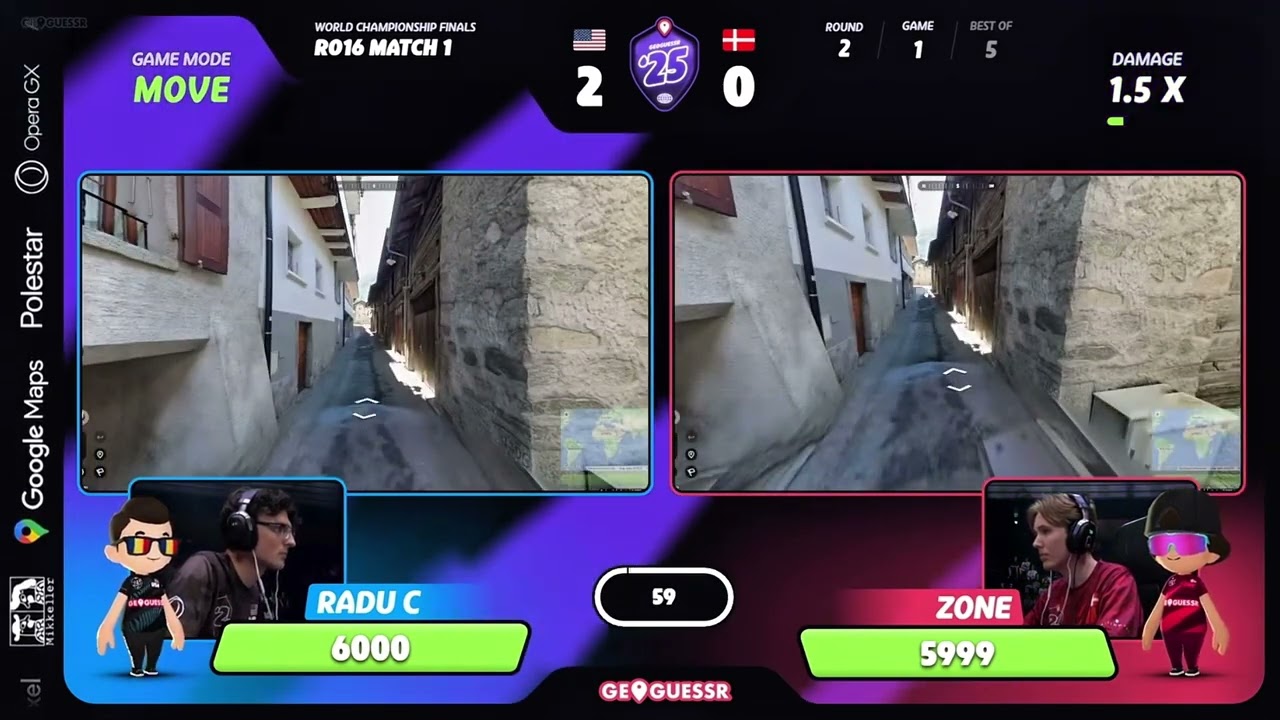Geoguessr World Championship Finals Radu C Highlights - Day 1