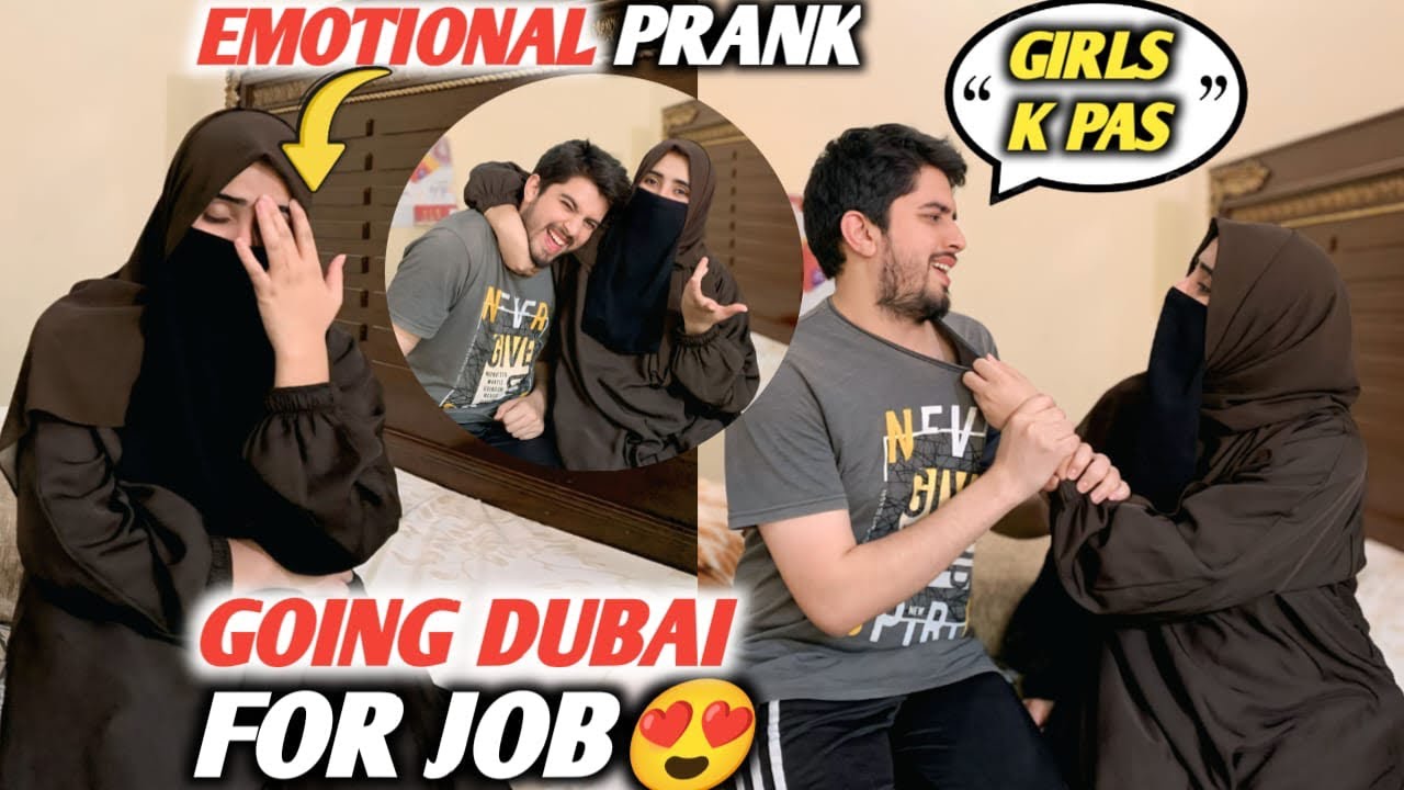 Going To Dubai For Job Prank On Wife 😨 || Haniya Emotional Hogai 🥹 @HaniyaShehzadWorld