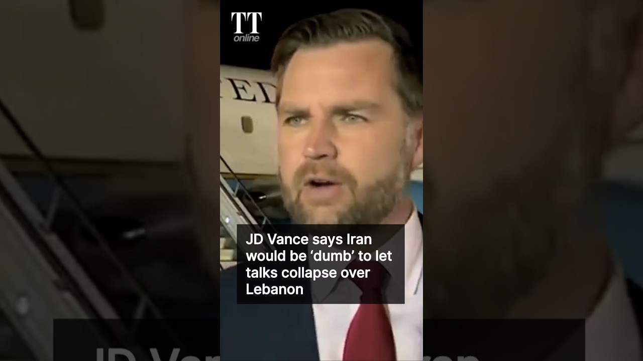 JD Vance Says Iran Would be Dumb to Call off Ceasefire Talks Over Lebanon #iran #lebanon #jdvance
