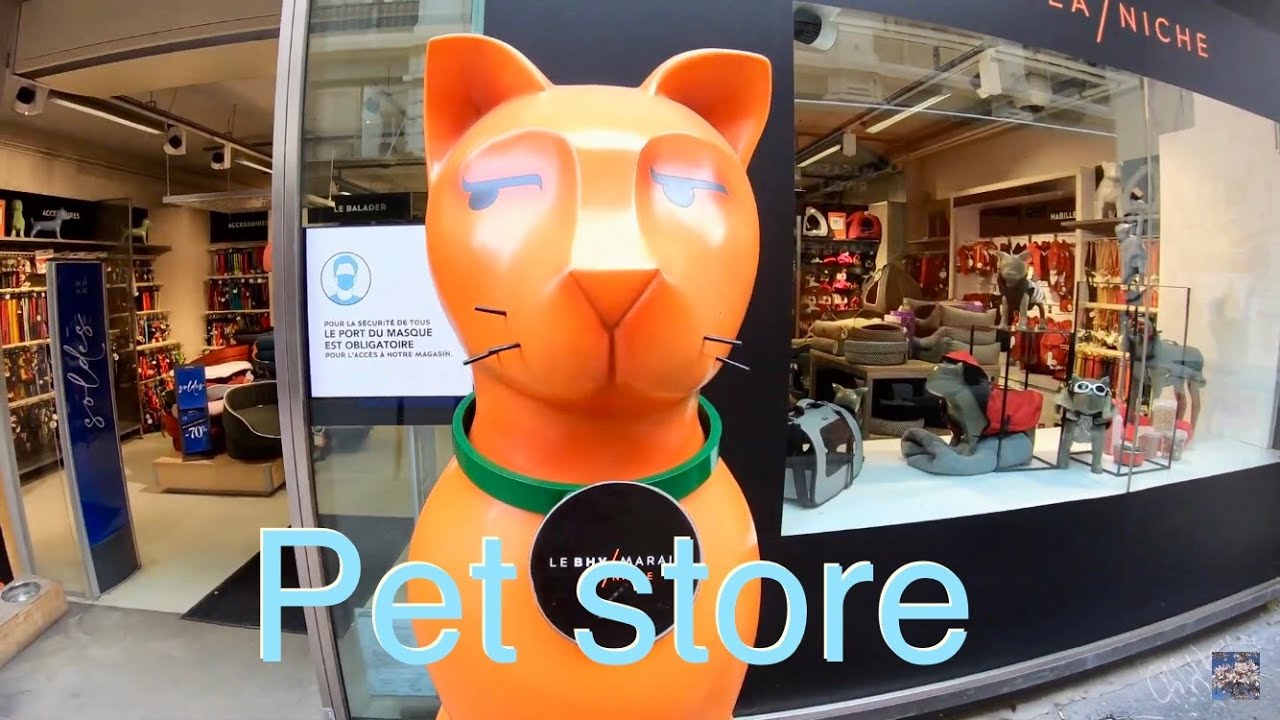 Pet store in Paris  🇫🇷    Magasin d'articles pour animaux