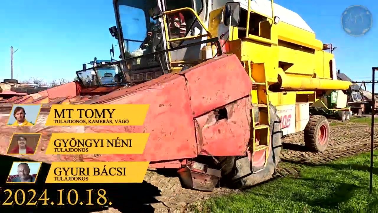 Eltört a Dominator csiga munkahenger tartó-Kukorica aratás 1.rész