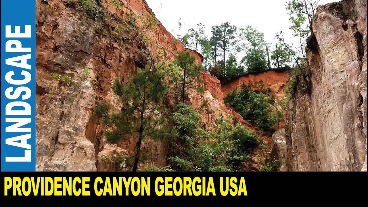 Providence Canyon State Park in Georgia 1,003-acre land massive gullies colorful soil | Jarek in USA