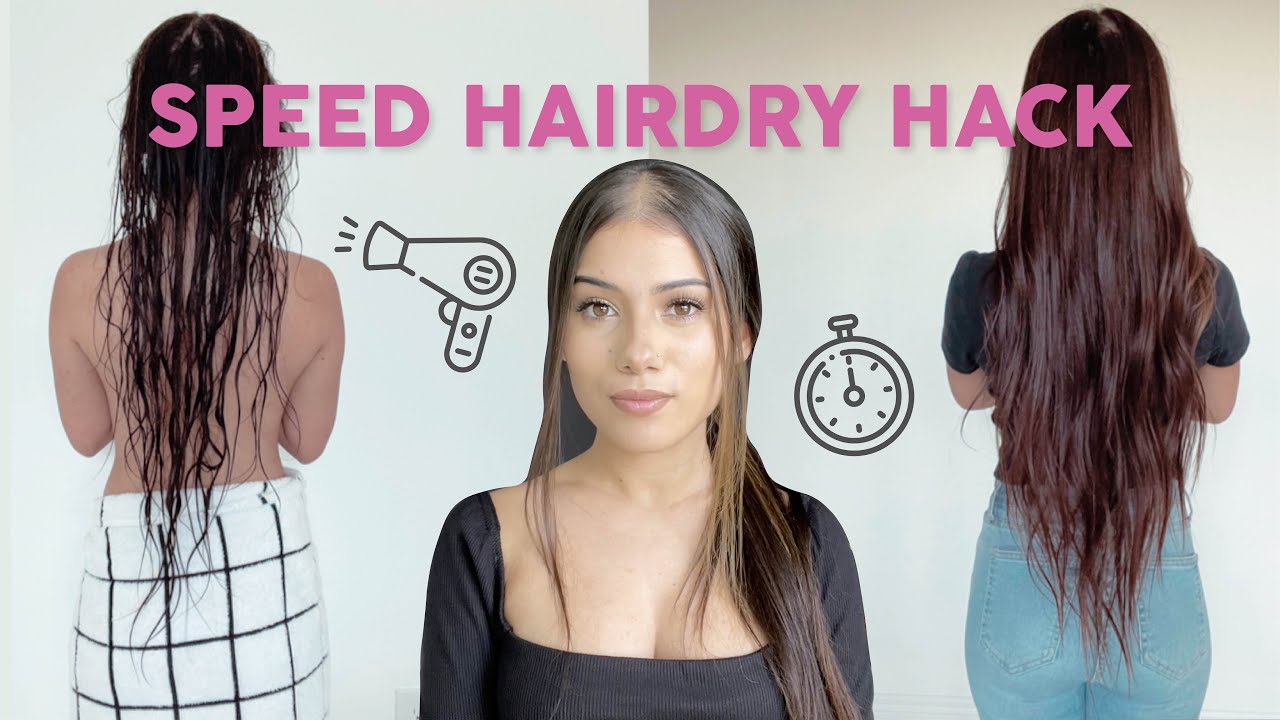 HOW TO SPEED DRY YOUR HAIR IN UNDER 5 MINUTES | Zoe Cavey