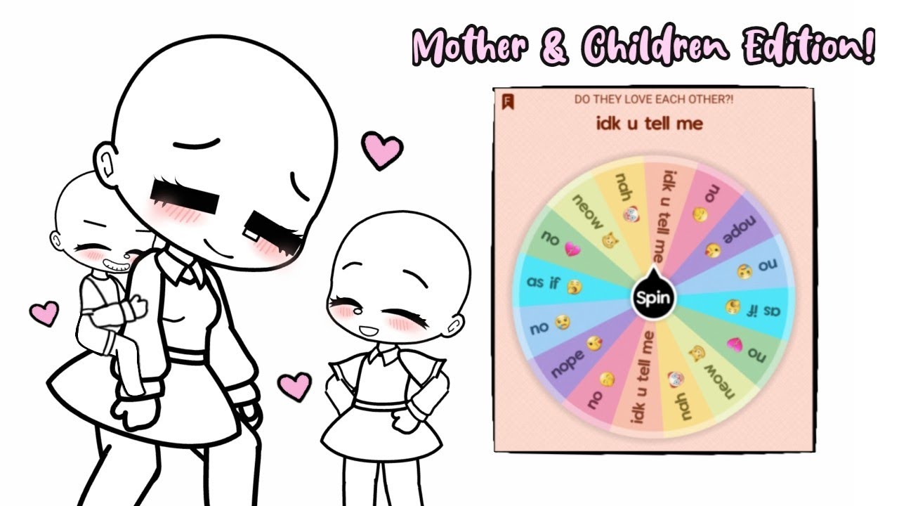 Make an OC using a random wheel generator ♡°family of 3 edition lolz 🙈°♡ Read the pinned comment oml