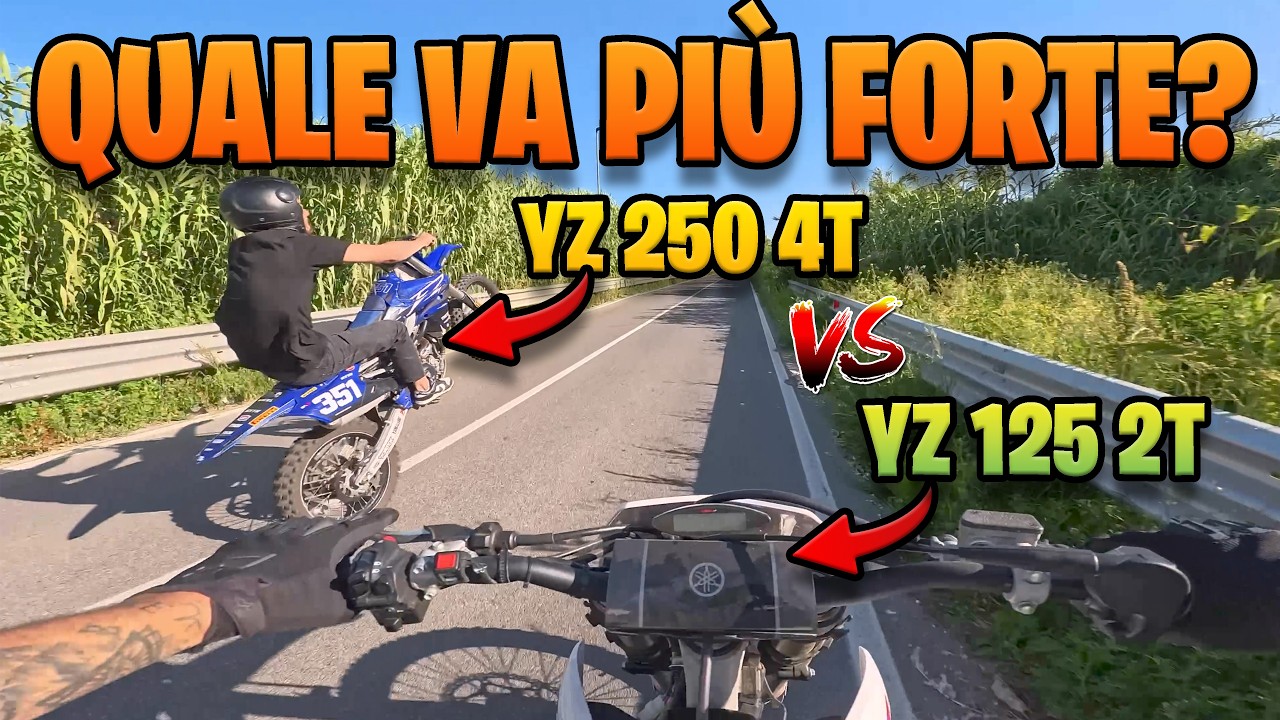 YAMAHA YZ 125 2t Vs YAMAHA YZ 250 4t quale va più FORTE?