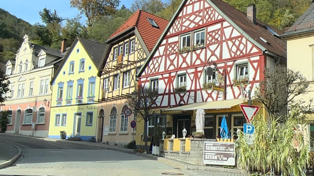 Романтический Bad Berneck . Маленький курортный городок  между Гор👍👍👍⛲️