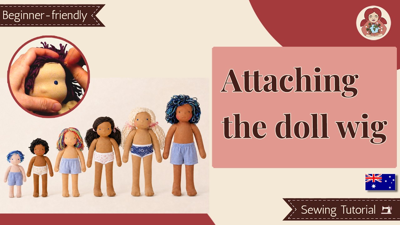 DIY | How to attach the wig to the doll's head | Sami Dolls Tutorials