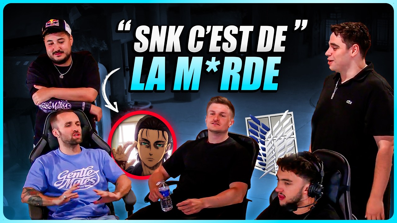 Quel est le meilleur ANIME ? D&eacute;bat entre Kameto, Inoxtag, Squeezie, Gotaga et Jbzz