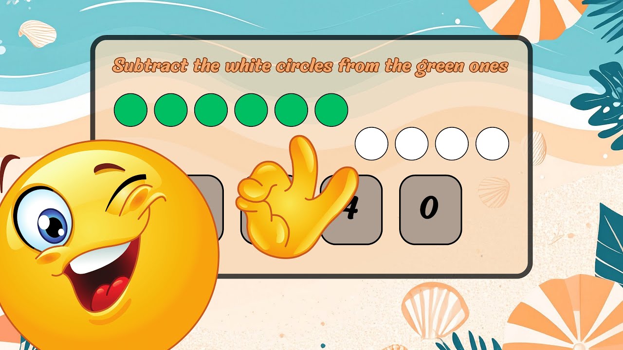 First Grade Math Quiz | Subtraction 1–10 for Kids 🧮 | Safe Place
