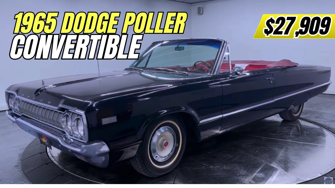 🔥 1965 Dodge Polara Convertible - 42K Miles, 383 Automatic | Classic Car for Sale!