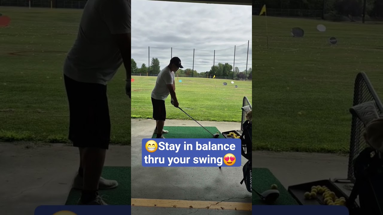 😍Maintain your balance thru your swing🥰 