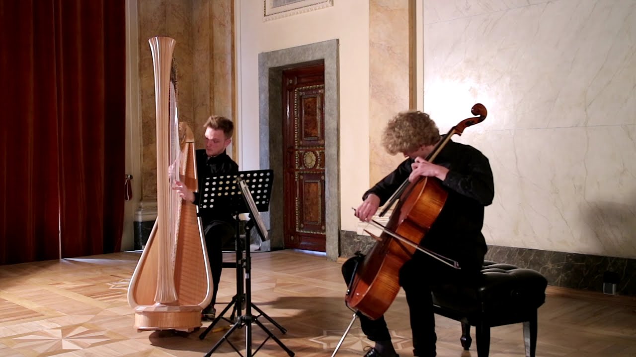 Marcel Tournier - Promenade à l'automne pour harpe et violoncelle