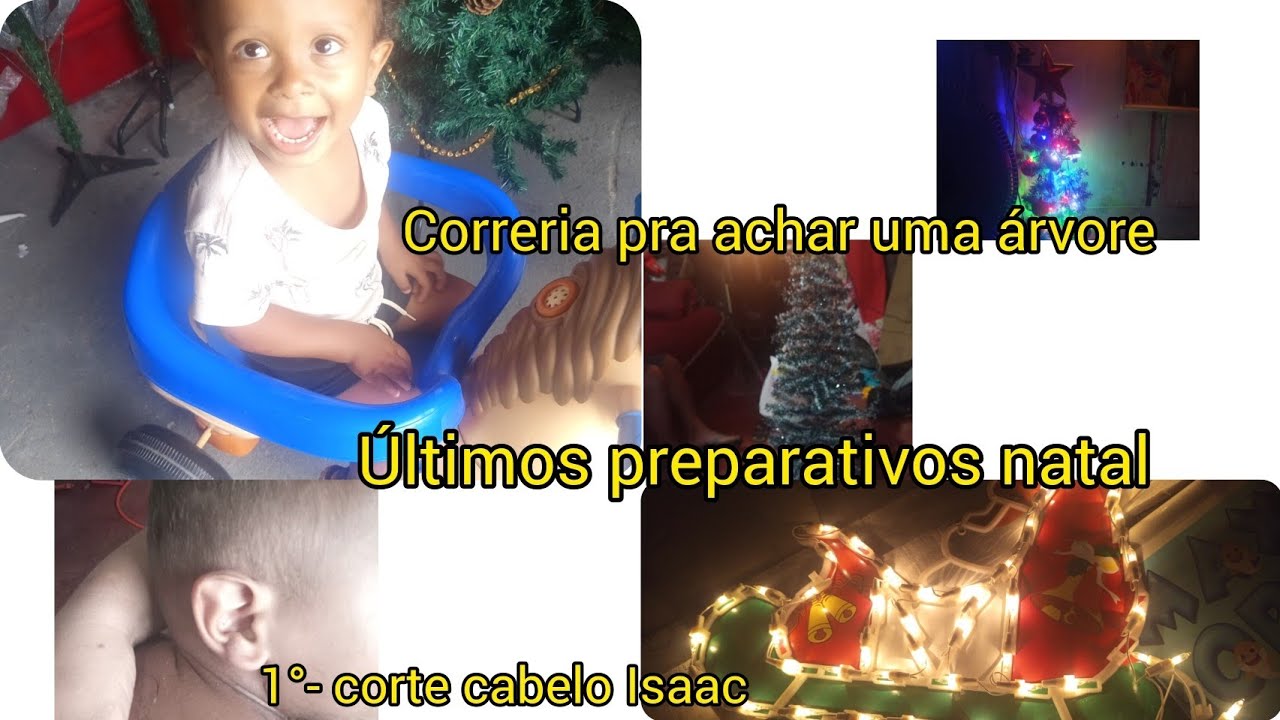 A procura de uma árvore natal as vésperas na casa da praia+ 1°- corte  cabelo Isaac