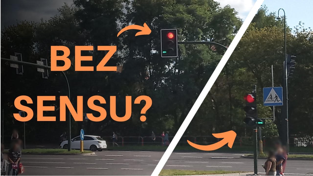 Dlaczego nie zwykłe zielone? Bezsensowna strzałka warunkowa do skrętu w lewo i prawo.