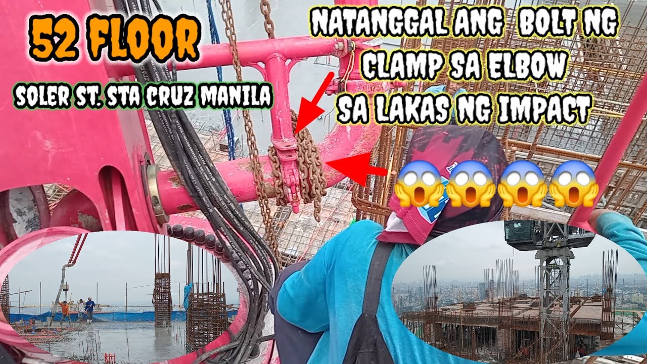 PART 2 POURING 52 FLOOR ...ANG PAG AYOS NG PLACING BOOM ( SOLER ST. MANILA )