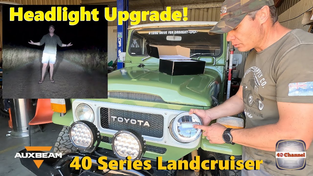 S2EP76 - Upgrade with New LED headlights, FJ45, FJ40, HJ47, BJ40, BJ43 Landcruiser 'DOT Approved'