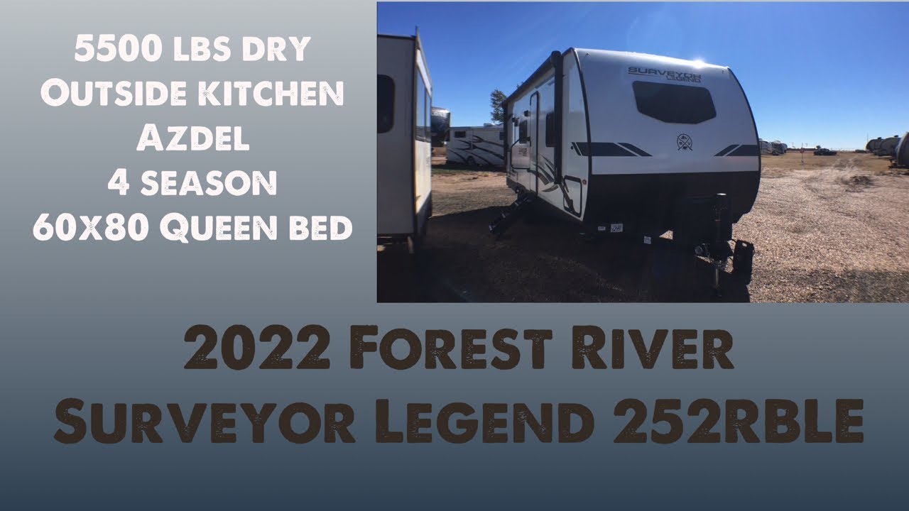 2022 Forest River Surveyor Legend 252RBLE Rear Bathroom Travel Trailer