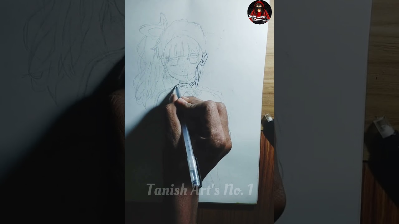 How to draw Kanao ,Slayer 😔❤️❤️💙💙🦋🦋🦋🦋