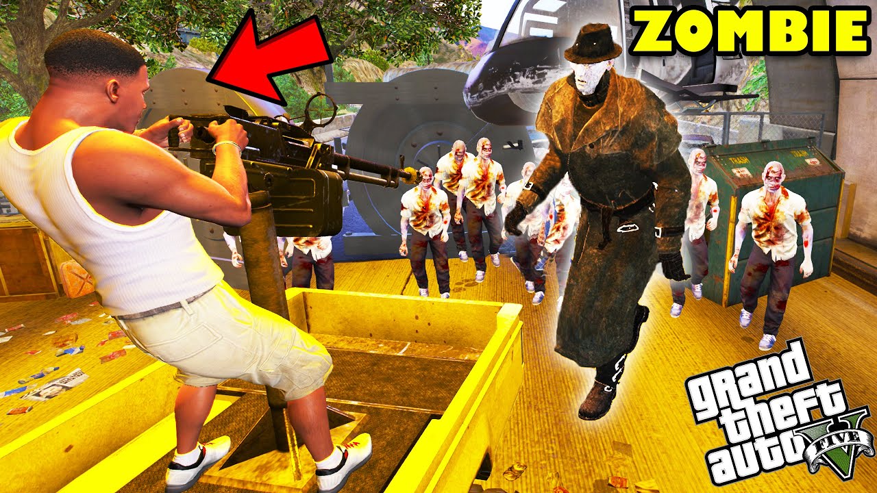 Franklin Made Biggest Zombie Apocalypse Survival Plan in GTA 5 | SHINCHAN and CHOP