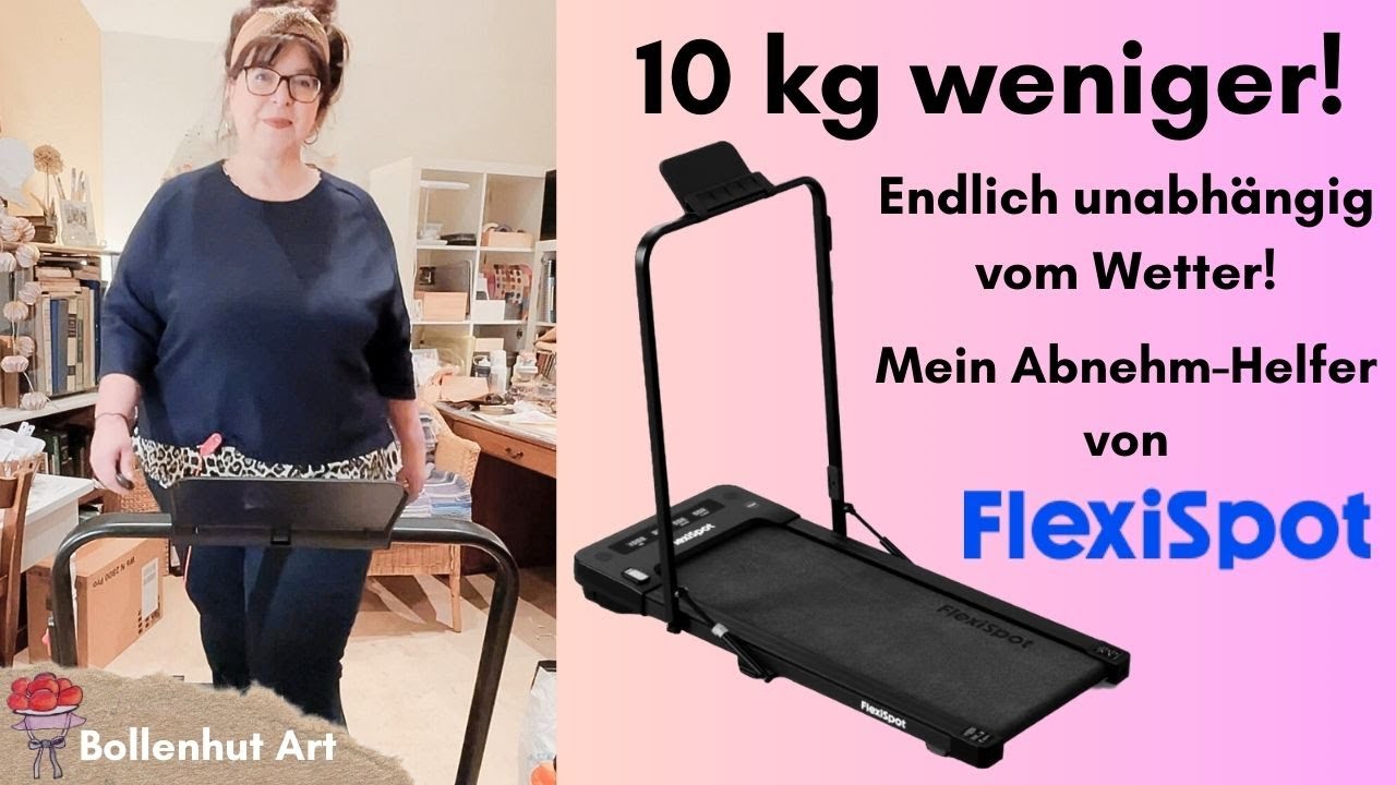 10 Kilo weniger! Mein Alltag mit dem FlexiSpot Walking Pad  - Bollenhut Art ❤️