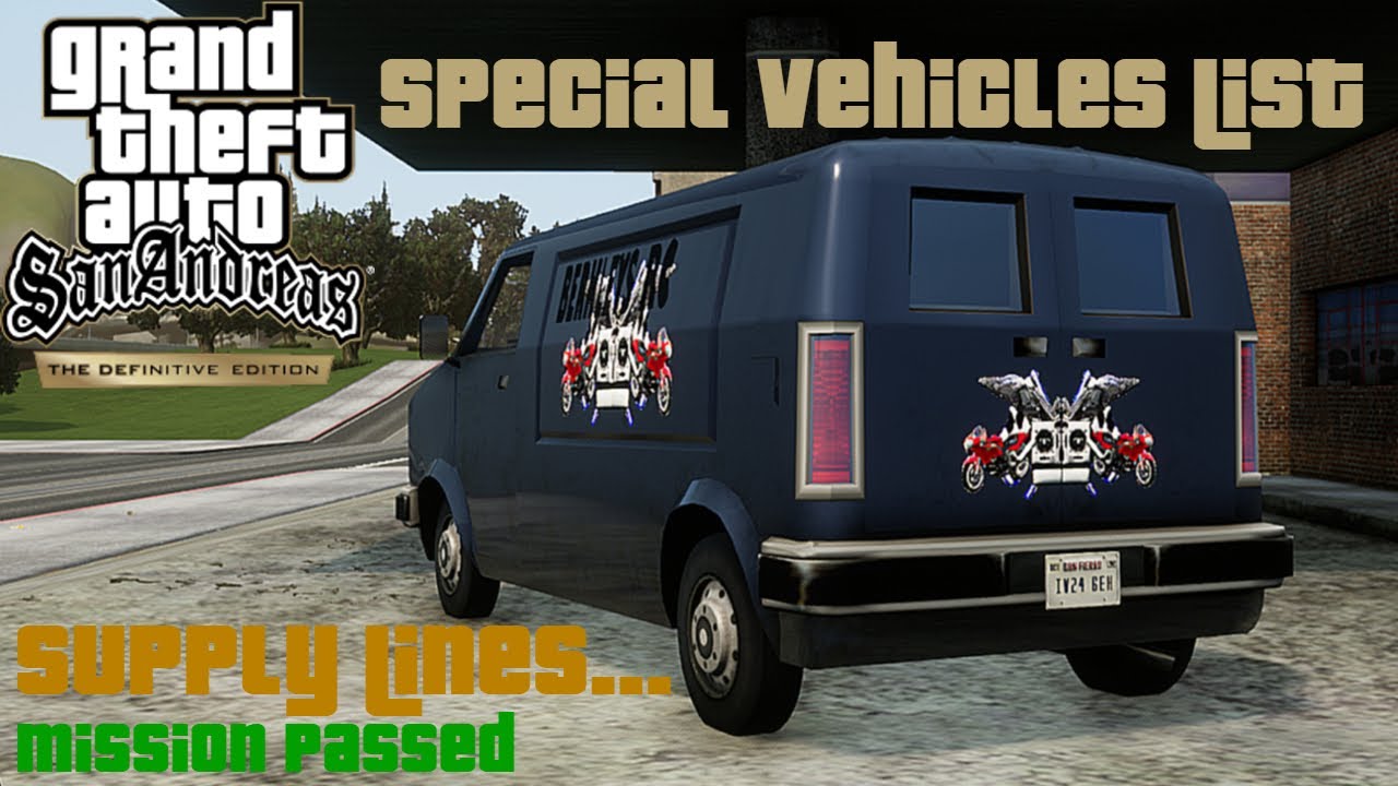 GTA SA DE Special Vehicles - AP Berkley's RC Van [Mission Passed with Keyboard]