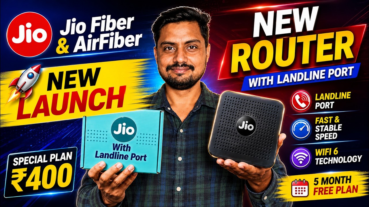 Jio Fiber & AirFiber Launch New WiFi Router | Only ₹400 | iSTB | Jio Truly Wireless Router