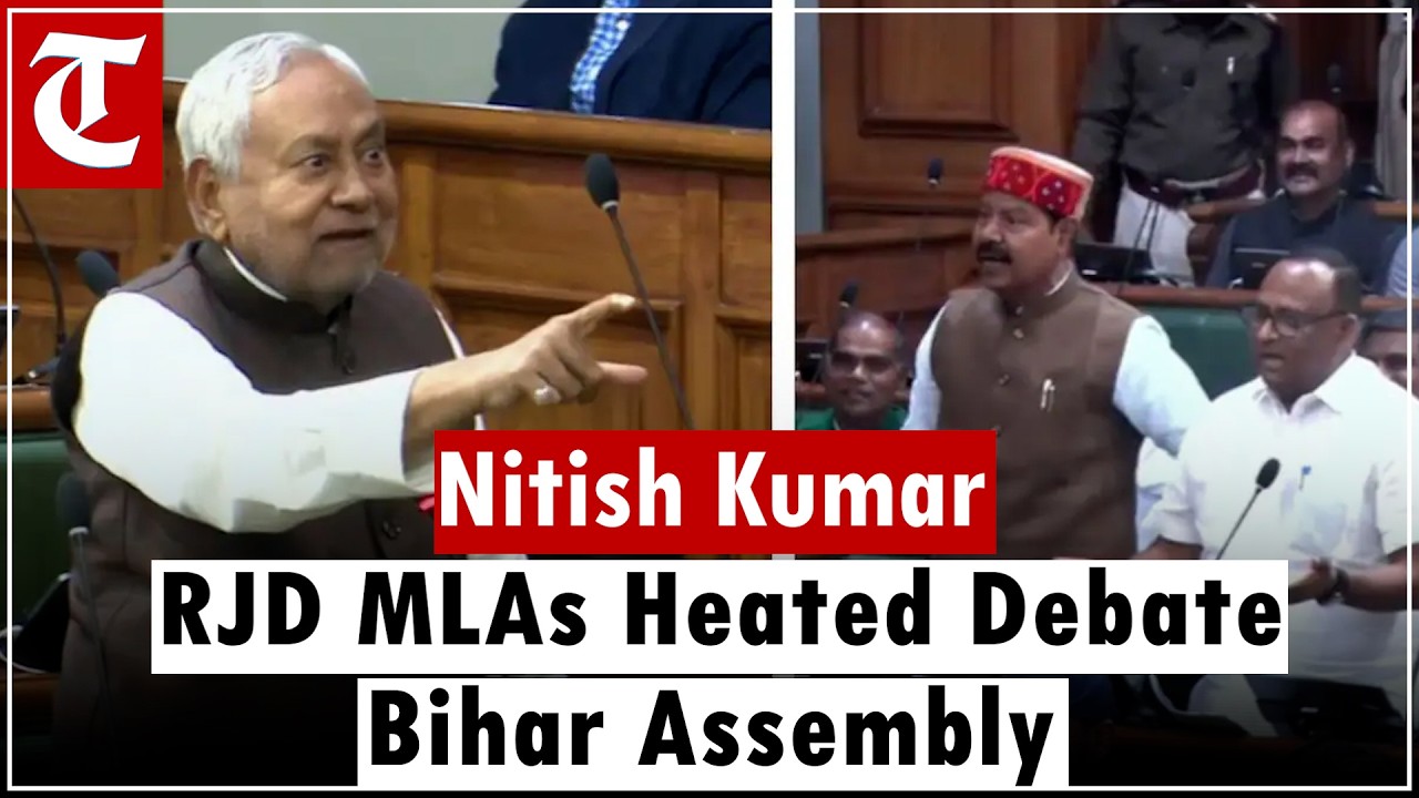 Nitish Kumar RJD MLAs Heated Debate Bihar Assembly